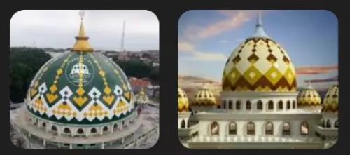 PEMBUATAN KUBAH MASJID ENAMEL SISTEM KEDAP AIR DUA LAPIS MALANG
